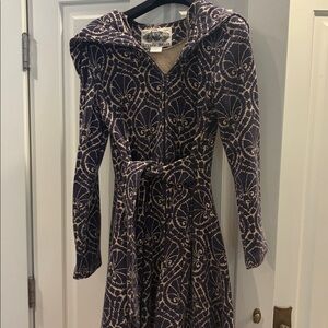 Effie's Heart Navy & Cream cotton jacket